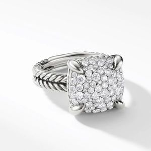 David Yurman Chatelaine ring with Diamonds, 14mm